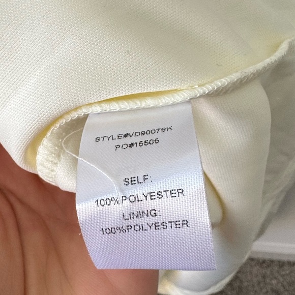 PinkBlush Maternity Cream Lace Mesh Overlay Maxi Dress, new with tag, Size S - Picture 9 of 10